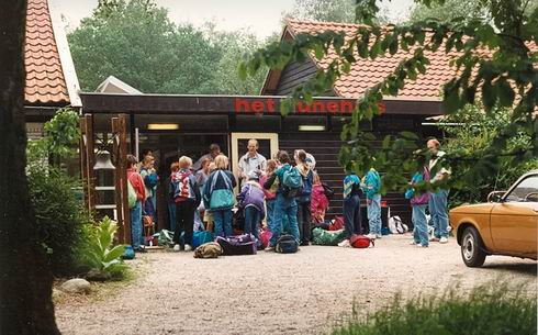 aankomst bij Het Hunehuis 1993