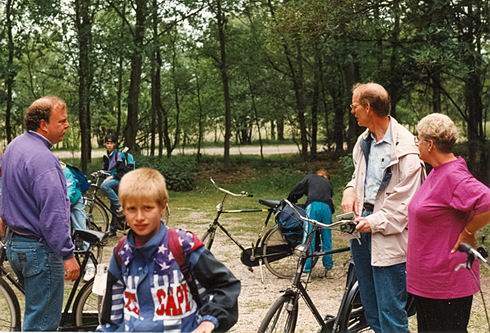 fietsen tijdens meerdaagse schoolreis 1993