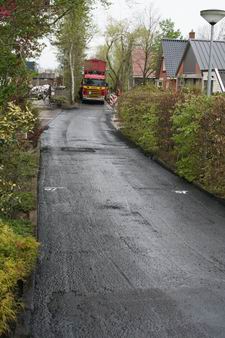 asfaltering Badweg vanaf Rijksstraatweg