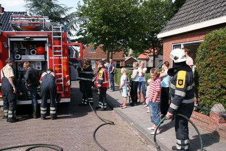 brandweer bij brandje