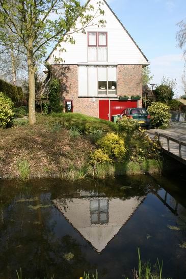 spiegeling huis Langestraat
