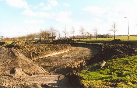 Aanleg keerlus Langestraat Noord maart 2001