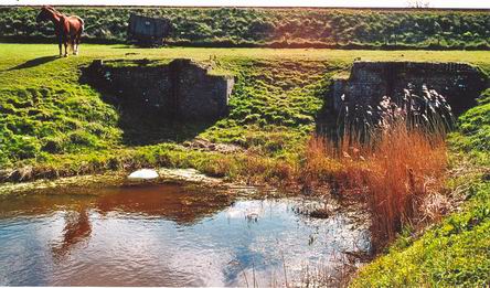 resize-of-resten-oude-spoorbrug-april-20072 Natuurlijk mogen de resten van de oude spoorbrug over de Schipsloot niet ontbreken. Door de komst van het Van Starkenborghkanaal bleek het nodig de spoorbaan te verhogen en iets naar het westen te verleggen.