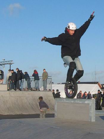 Eenwielerhoogstandje in Amersfoort, daar al wel...