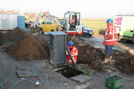 De kabelleggers noemen Hamsterpad III al smalend de fotografenbuurt....  