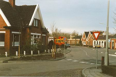 De Viersprong in latere jaren voor de reconstructie van het kruispunt  