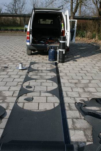 Een mooi beeld van de Interdakkunde op de begane grond voor de Dörpsstee  