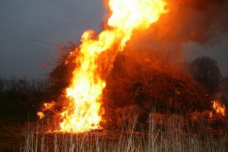 De ontlading! Dat's nog eens een vuur(tje)!!  