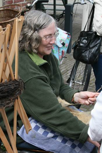 Spinnen bij het aloude molenhuis, geslaagde combinatie! 