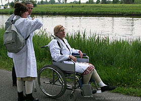 Repetitiefoto aan het Van Starkenborghkanaal, dubbele dwarslaesie... 