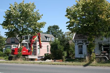 Werk aan de winkel bij nummer 37 aan de Rijksstraatweg
