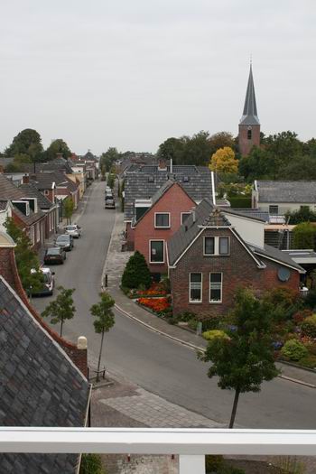 Dorpsbeeld vanaf de omloop, noordwaarts, heeft altijd iets extra's...