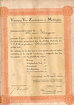 diploma Hendrik van Hoogen verkl