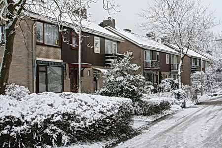 De oostkant van de Noordwijkweg, ook een winterse blik waardig!