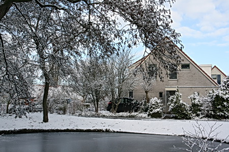 Dit is wel een prachtige plek in 'nieuw Noordhorn', zeker als er sneeuw ligt!