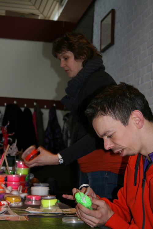 Intussen laat Jan Fokkinga zich niet van de wijs brengen, het hart is bijna klaar!