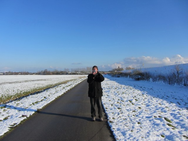 Kieker in functie met de lutje Canon! (Foto: Jan Thijs de Haan)