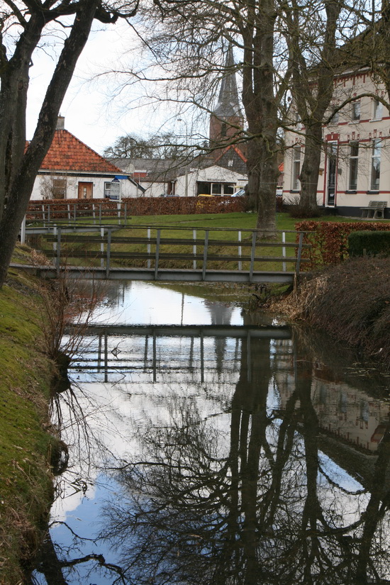 Altijd een mooie plek aan de Langestraat inclusief de waterspiegeling