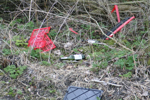 Opvallend trouwens de troep die zo'n kanaalkant aantrekt.... "De actie "Nederland schoon!" heeft hier nog niet tot aansprekend resultaat geleid!