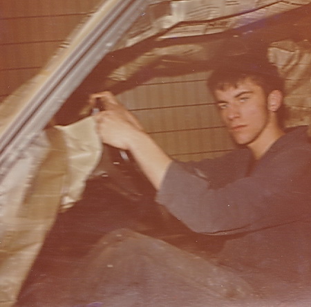 Thomas bij carrosseriebedrijf Postema aan de Noorderweg