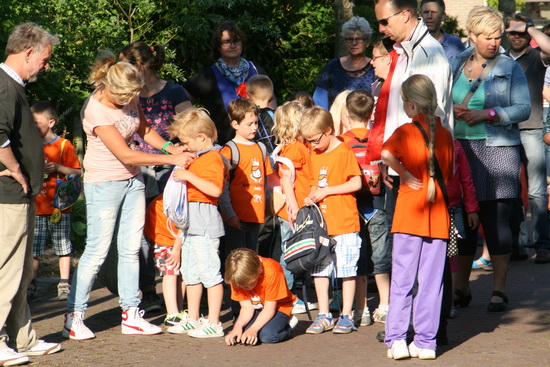 De volgende Brug-groep, het oranje is goed herkenbaar, moet nog even in de wachtstand.....