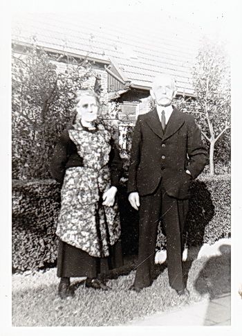 Hindrik de Jager en zijn vrouw Harmke Ploeg, op latere leeftijd