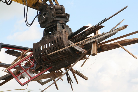 En dit bundeltje sloopmateriaal heeft ook wel zeggingskracht....