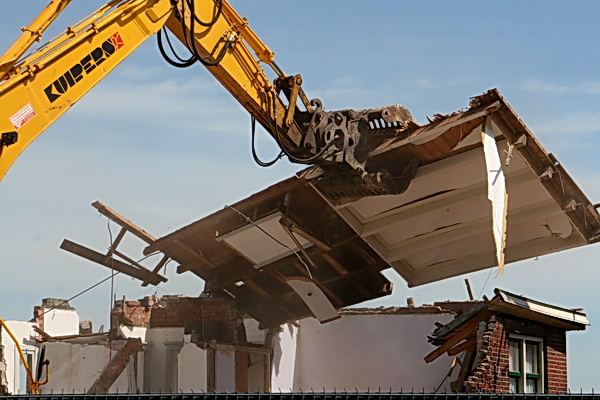 Tja, vliegende plafonds zie je niet elke dag!