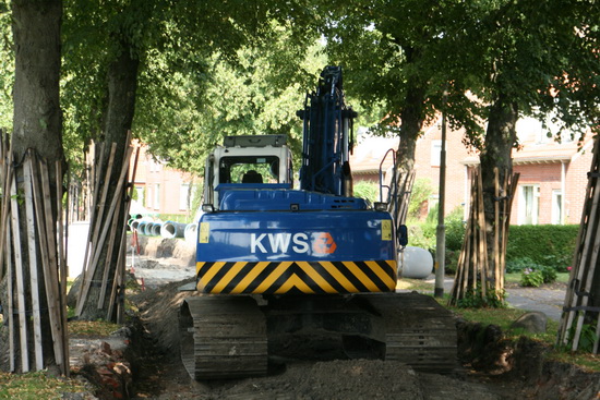 Slotakkoord van deze eerste reeks foto's van de rioleringsklus. De werkzaamheden aan de Noorderweg en de Norritsstraat duren nog tot 25 oktober, als de planning in de praktijk wordt gehaald.
