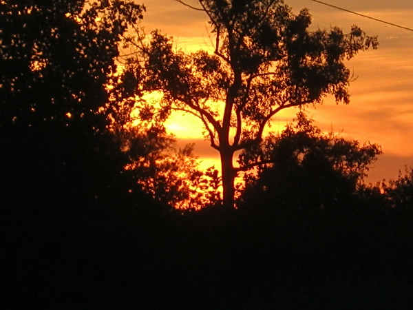Even een zonsondergang er tussendoor, sfeerversterkend!