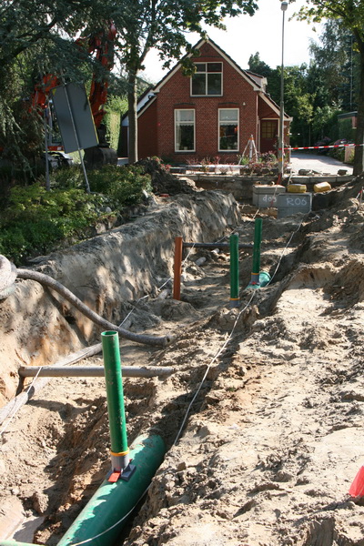 Even een kijkje van west naar oost, richting het huis van Henk Renkema aan de Noordwijkweg. 