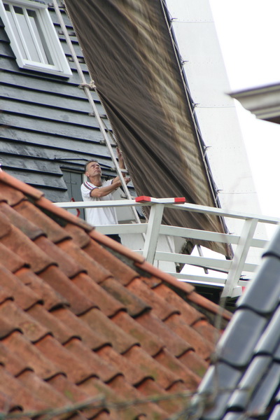 Ook vanuit een ander fotografenstandpunt bezien is André Bood rustig en betrouwbaar bezig. Gaat een plezierige toekomst tegemoet als molenaar!