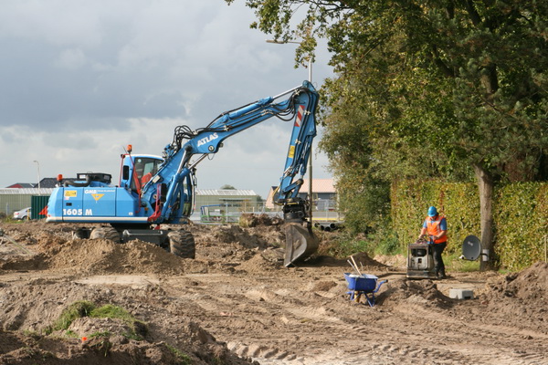 Hier een beter overzicht van dit deel van het tunnelterrein aan de westkant. Hier komt dus eerst nog weer een ontsluitingsweg over.....