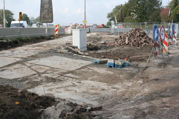 Voor alle zekerheid nog maar eens, vanaf de zuidkant de tijdelijke fietsroute die woensdag 16 oktober in gebruik wordt genomen.