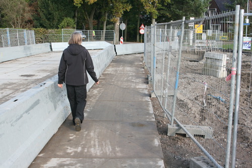 De fietsroute is dus tevens looproute, we demonstreren het even....