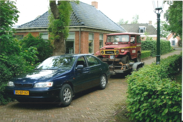 Aankomst Toyota Landcruiser in Noordhorn