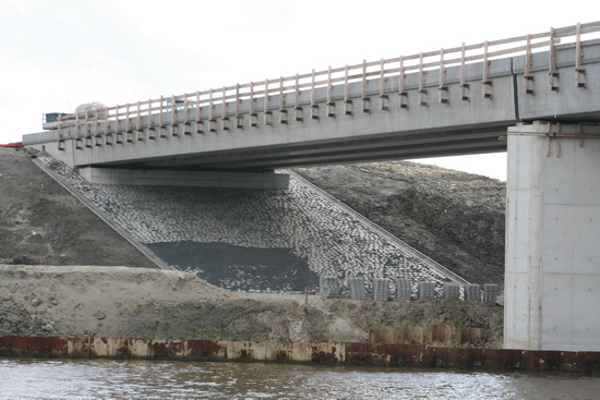 Noordelijk deel NVH-brug, foto 12 augustus 2014