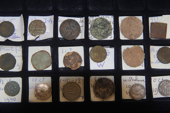 gevonden munten...