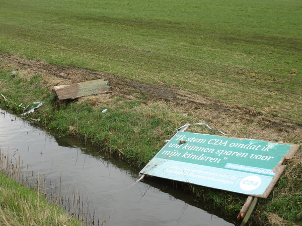 CDA, na de verkiezingen aan lager wal geraakt....